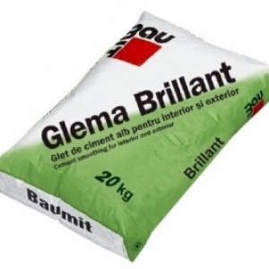 Baumit GlemaBrilliant hófehér glettanyag kézi és gépi felhordásra