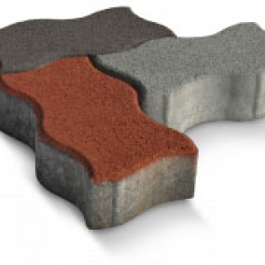 Séd térkő 6cm piros, antracit